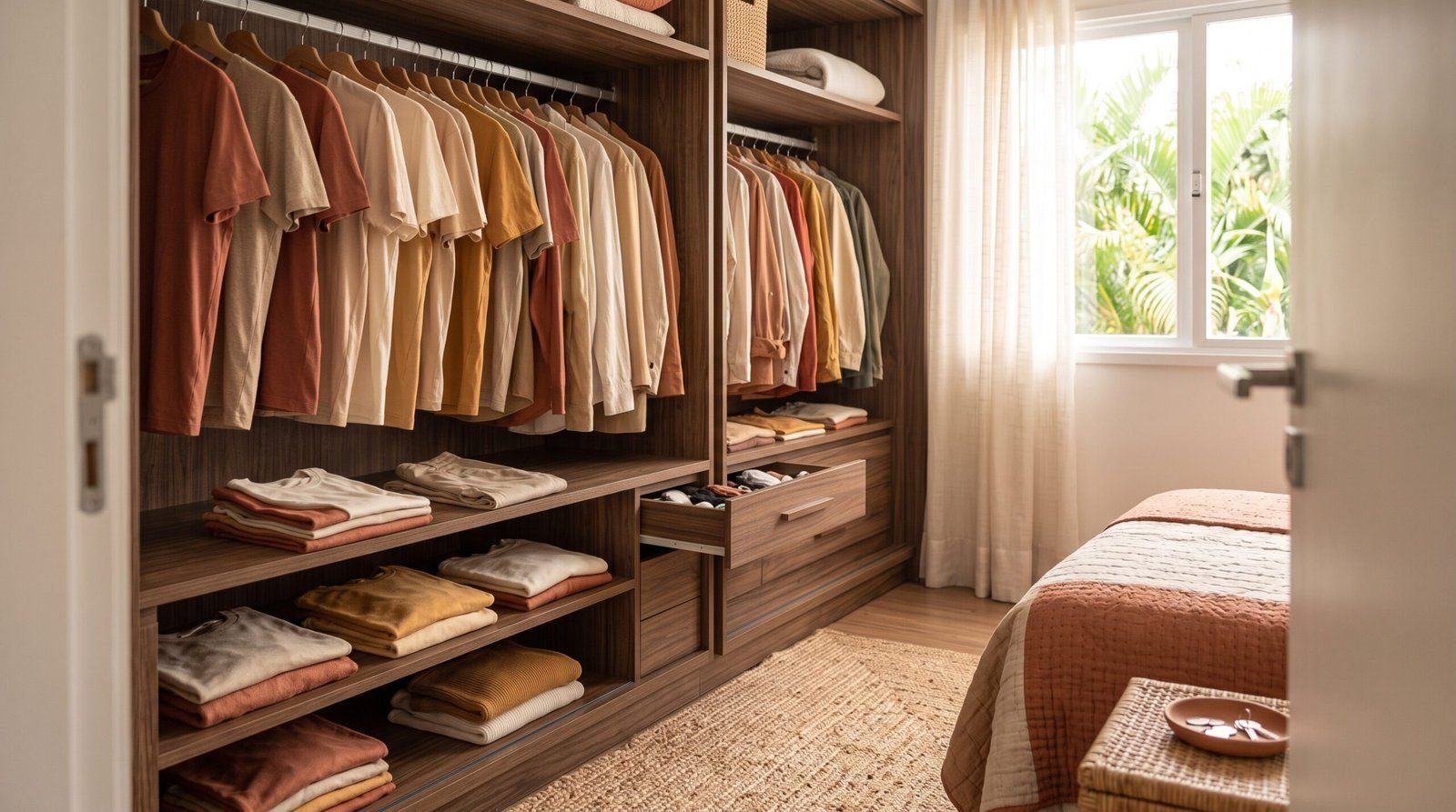 Como organizar guarda-roupa pequeno gastando pouco